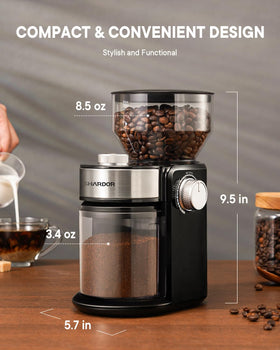 SHARDOR 2.0 grinder espresso-ready grind for rich crema
