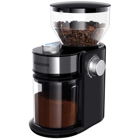 SHARDOR 2.0 grinder front view showing compact design for small counter spaces
