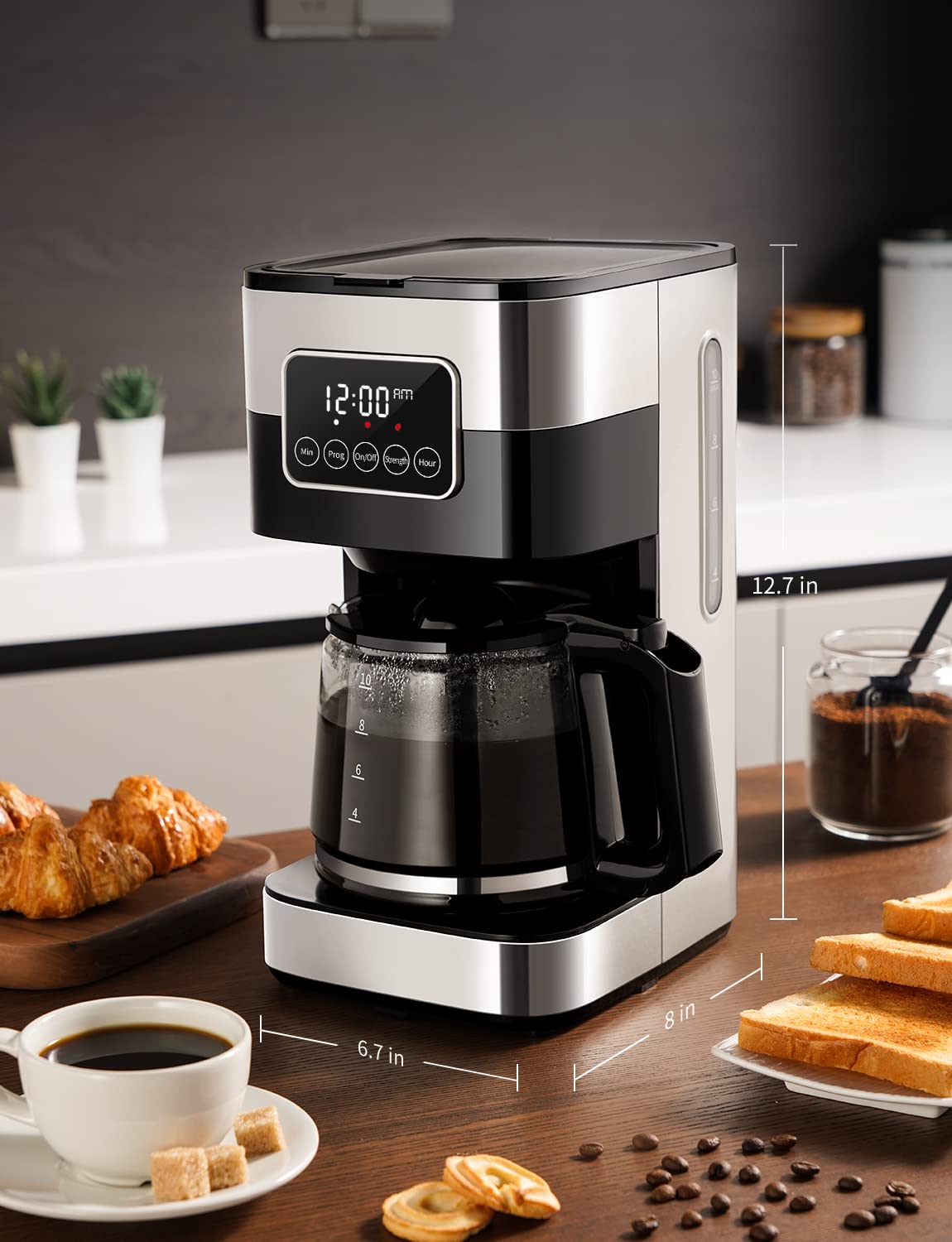 SHARDOR compact, silver design fits small spaces in home or office.