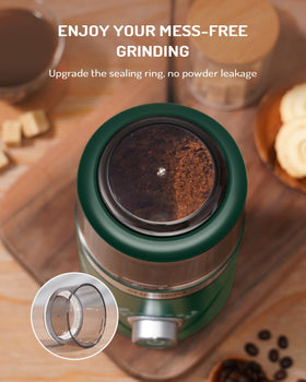 Multi-functional grinder suitable for coffee, spices, and herbs