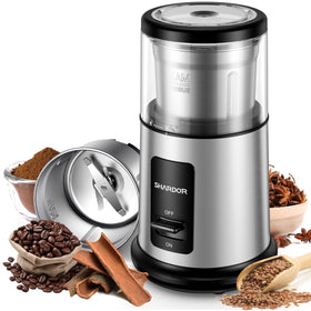 SHARDOR One Touch grinder start button for quick coffee grinding