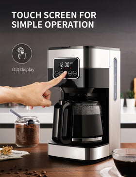 SHARDOR pause-and-serve function allows mid-brew pours without stopping.