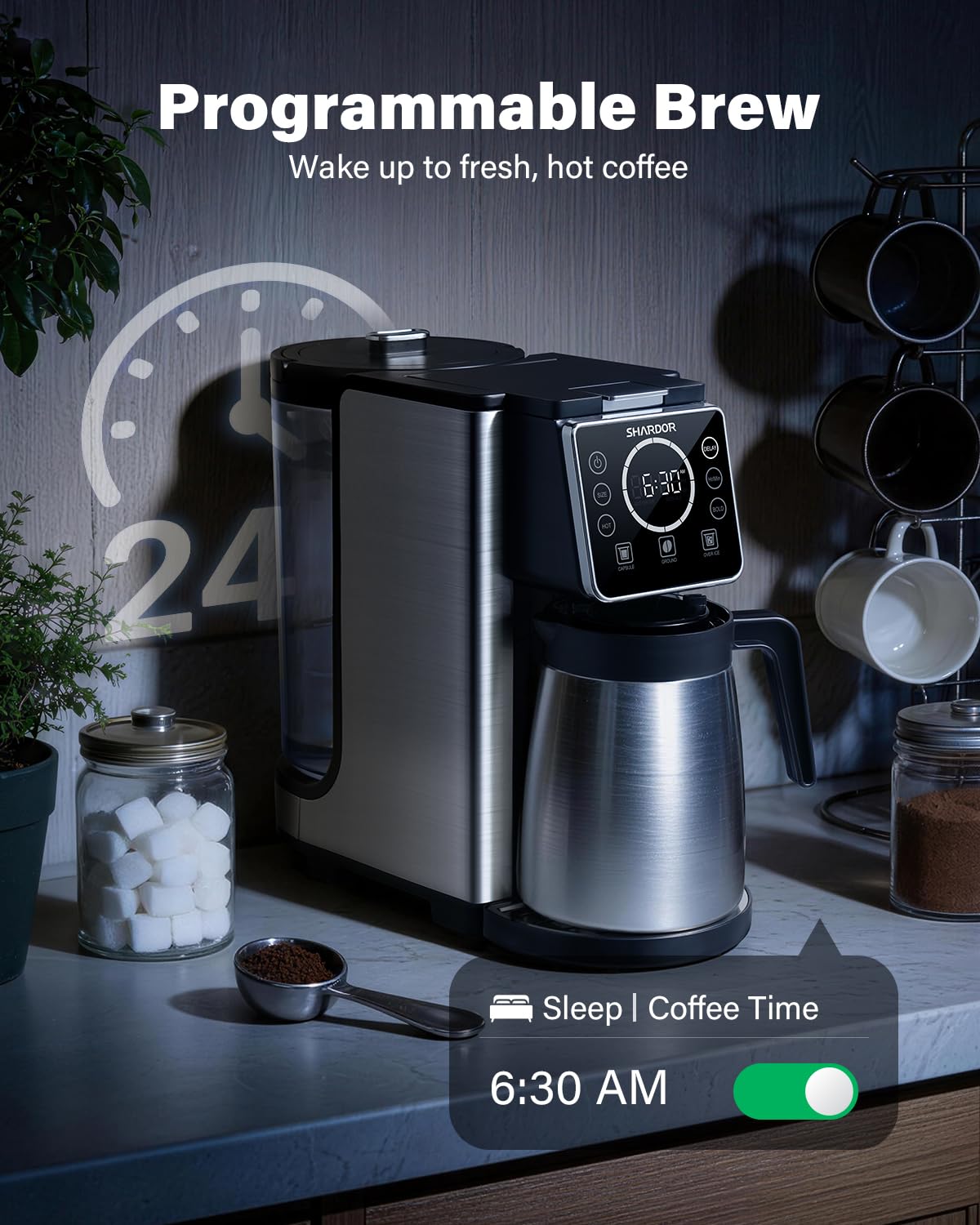 SHARDOR iced coffee mode for refreshing cold brews