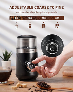 Removable stainless steel grinding cup for easy filling and cleanup