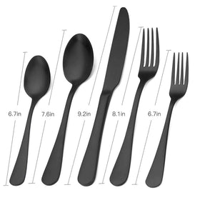 ShareCook 20-piece satin finish flatware for elegant meals and easy hosting.