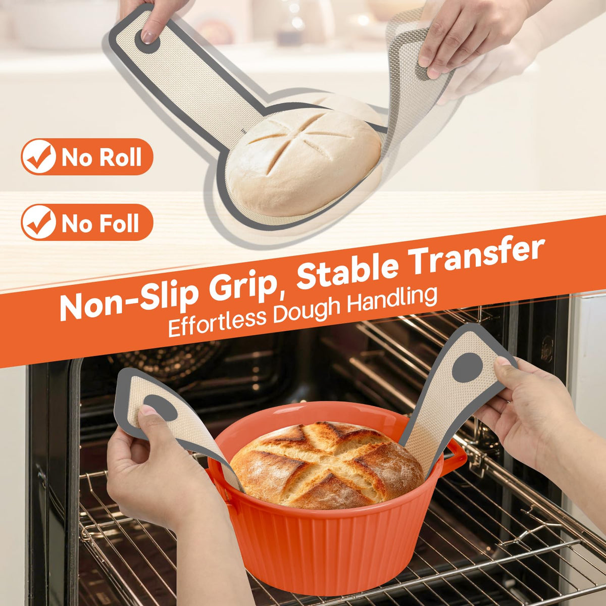 Sharmila bread sling non-stick surface for quick cleanup