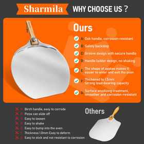 Sharmila pizza peel comes gift-ready packaging for bakers
