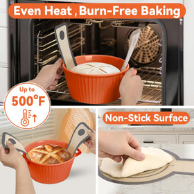 Sharmila silicone bread sling withstands heat up to 500 degrees Fahrenheit