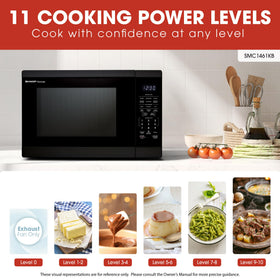 Sharp onepointfour cu ft capacity fits larger portions