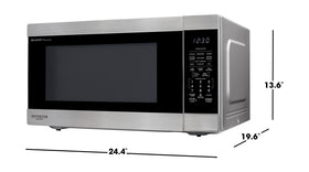 Sharp Countertop Microwave Oven trim kit option enables built-in look.