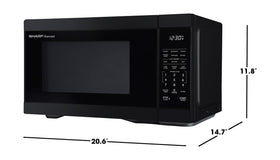Sharp two-stage cooking and ten power levels for precise control.