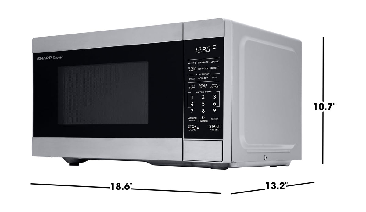 Sharp microwave Auto Cook mode speeds up common meals.