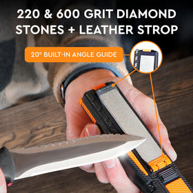 Sharp Pebble Orange Ninja ceramic hone for precise edge refinement