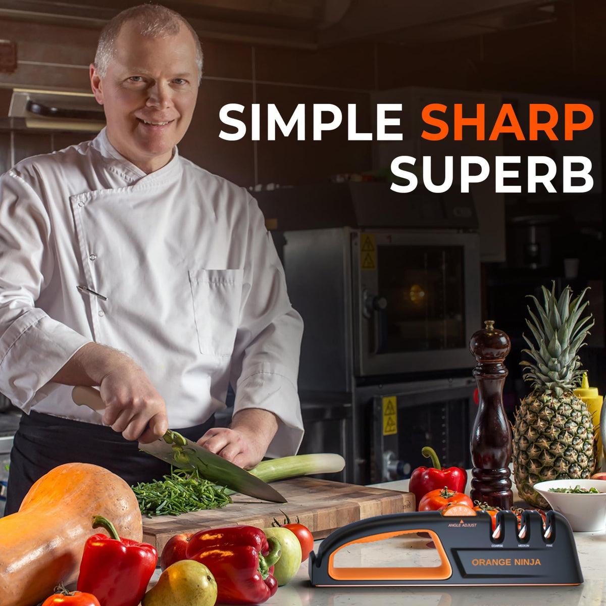 Sharp Pebble portable manual sharpener fits in drawers and bags for travel.