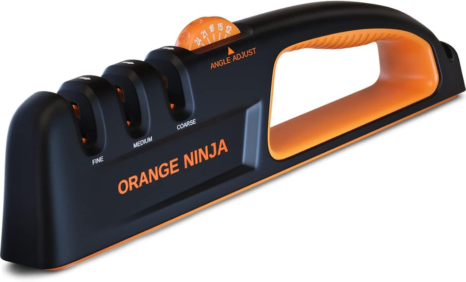 Sharp Pebble precision adjustable sharpener with angle options 12-24 degrees for straight-edge blades.