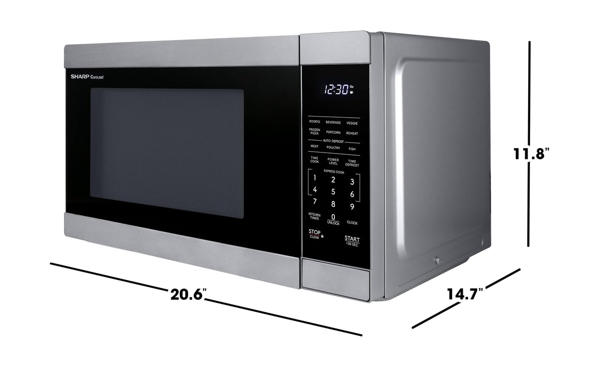 Sharp SMC1162KS Express Cook allows rapid heat with a single press