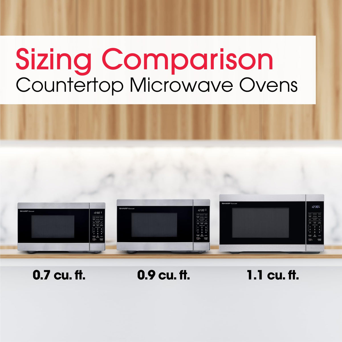 Sharp SMC1162KS one-touch controls simplify daily meal prep
