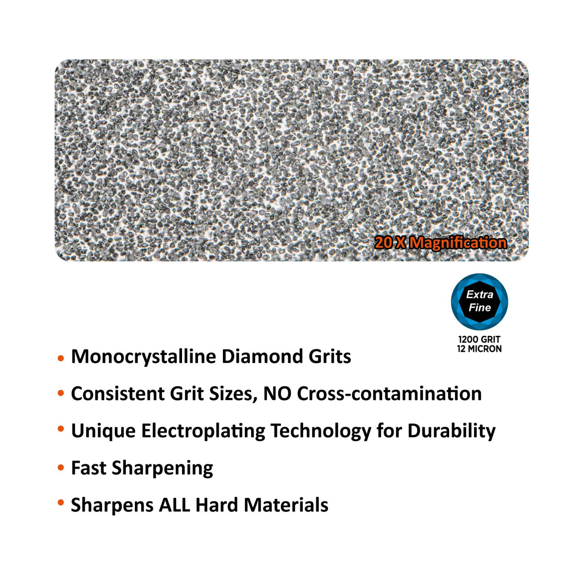 SHARPAL 119N diamond sharpening steel round sharpening bar enables easy realignment for kitchen knives