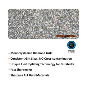 SHARPAL 119N diamond sharpening steel round sharpening bar enables easy realignment for kitchen knives