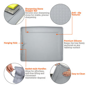 SHARPAL 149H basket-style handles enable spill-free wastewater removal