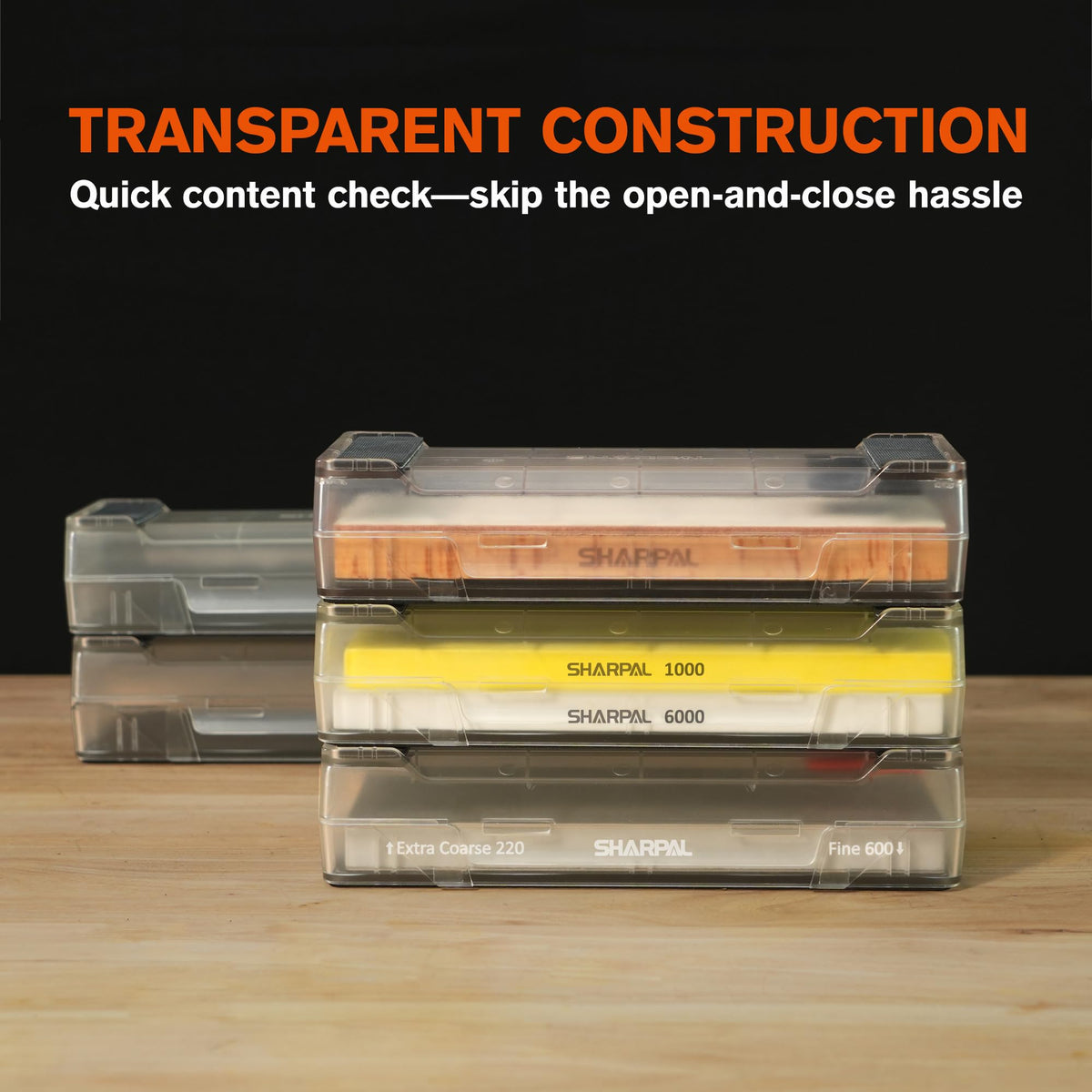 SHARPAL 160H organized storage reduces clutter and protects tools.