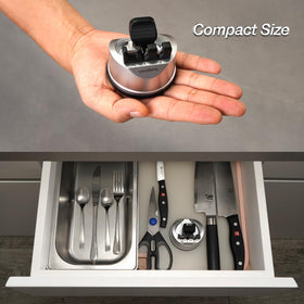 SHARPAL 191H enhanced suction base ensures stable safe sharpening.