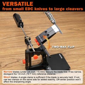 SHARPAL 202H blade clamp system securely holds blades during sharpening