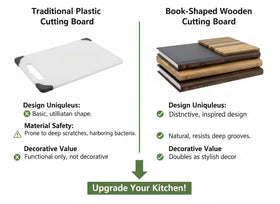 SHATGYI double-sided cutting surfaces maximize versatility and board longevity.
