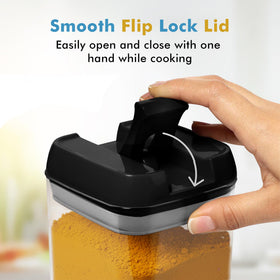 Shazo 9pc durable BPA-free AS plastic protects pantry contents.