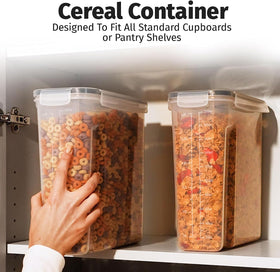 Shazo BPA-free plastic canister highlights safe pantry storage.