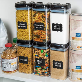 Shazo clear BPA-free plastic shows contents at a glance