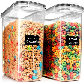 Shazo extra-large 6.3L container front view for bulk staples storage.