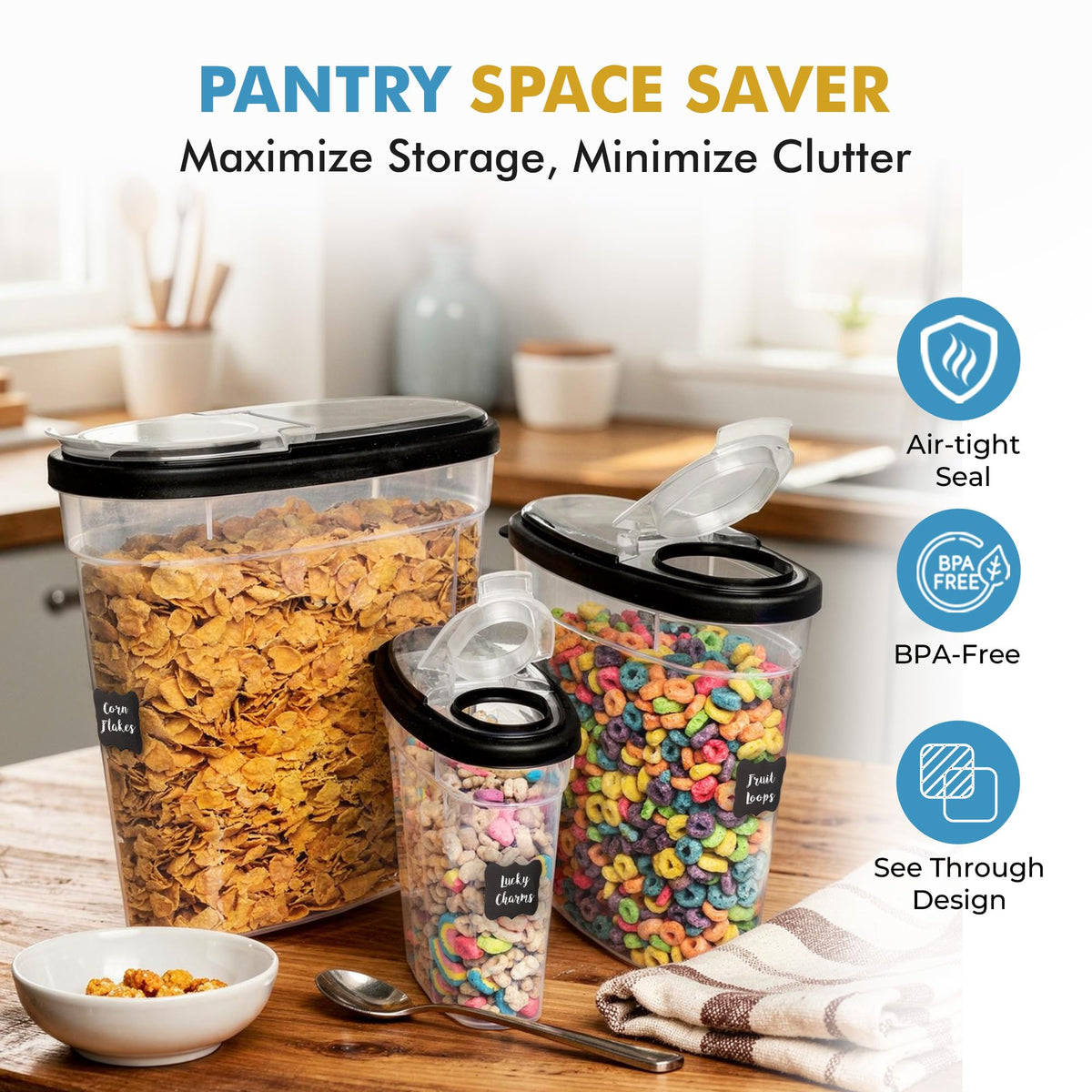 Shazo kitchen storage set supports organized daily meal prep.