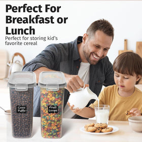 Shazo rectangular storage container fits neatly in cabinets.
