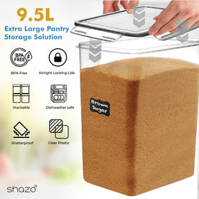 Shazo stackable kitchen containers maximize space and organization