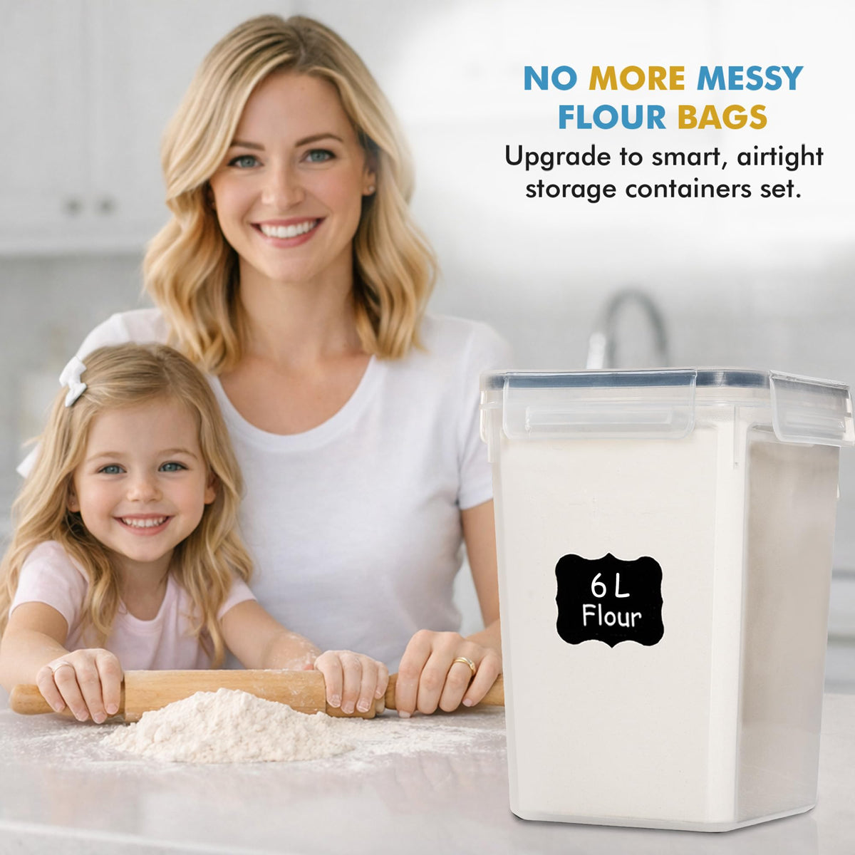 Shazo transparent container shows contents at a glance for quick access.