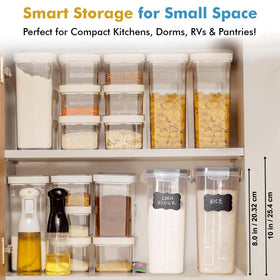 Shazo transparent containers for fast visibility of contents