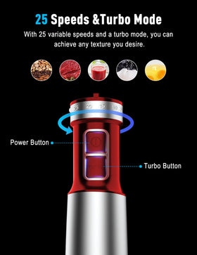 SHEANLAH four titanium blades for efficient blending.