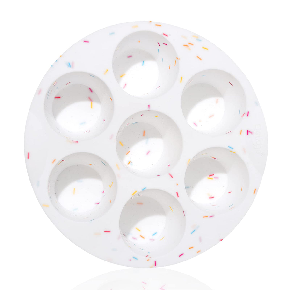 SHEbaking silicone egg bite mold – top view showing non-stick release