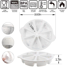 SHEbaking 8-cavity silicone scone pans baked slices ready to serve