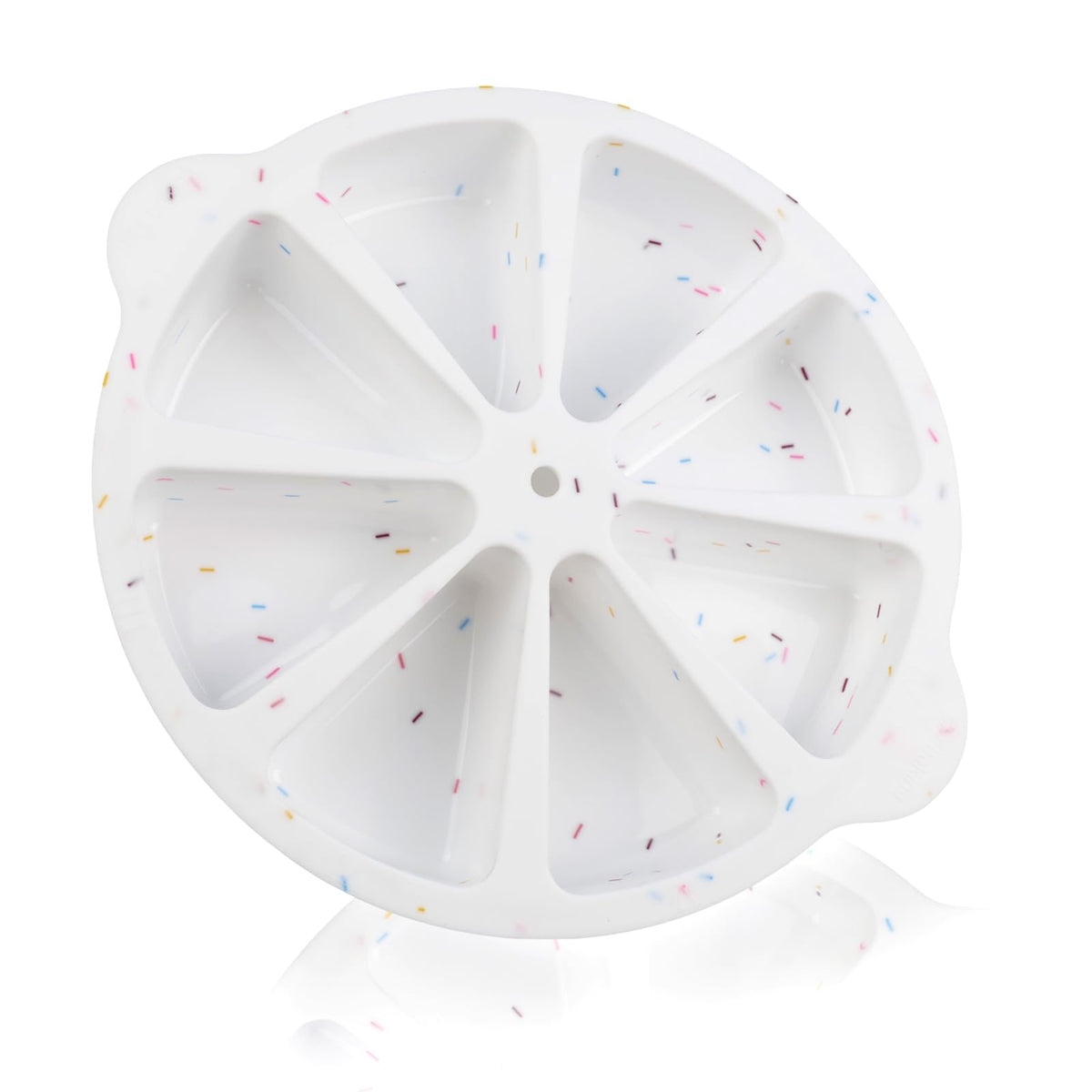 SHEbaking 8-cavity silicone scone pans close-up showing non-stick surface for easy release