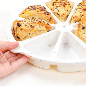 SHEbaking 8-cavity silicone scone pans dishwasher-safe for quick cleanup