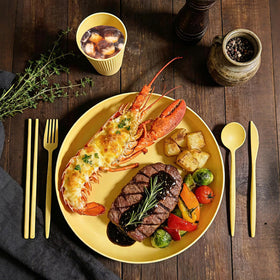 SHECIPIN orange variant plate set for cheerful family meals