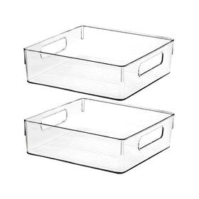 ShelfShaper clear bin kitchen organizer for versatile storage and easy access