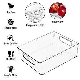 ShelfShaper bin used for pantry organization with transparent walls