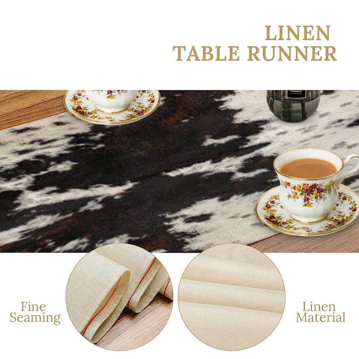 SHElifestyle outdoor-ready table runner suits indoor and outdoor meals.
