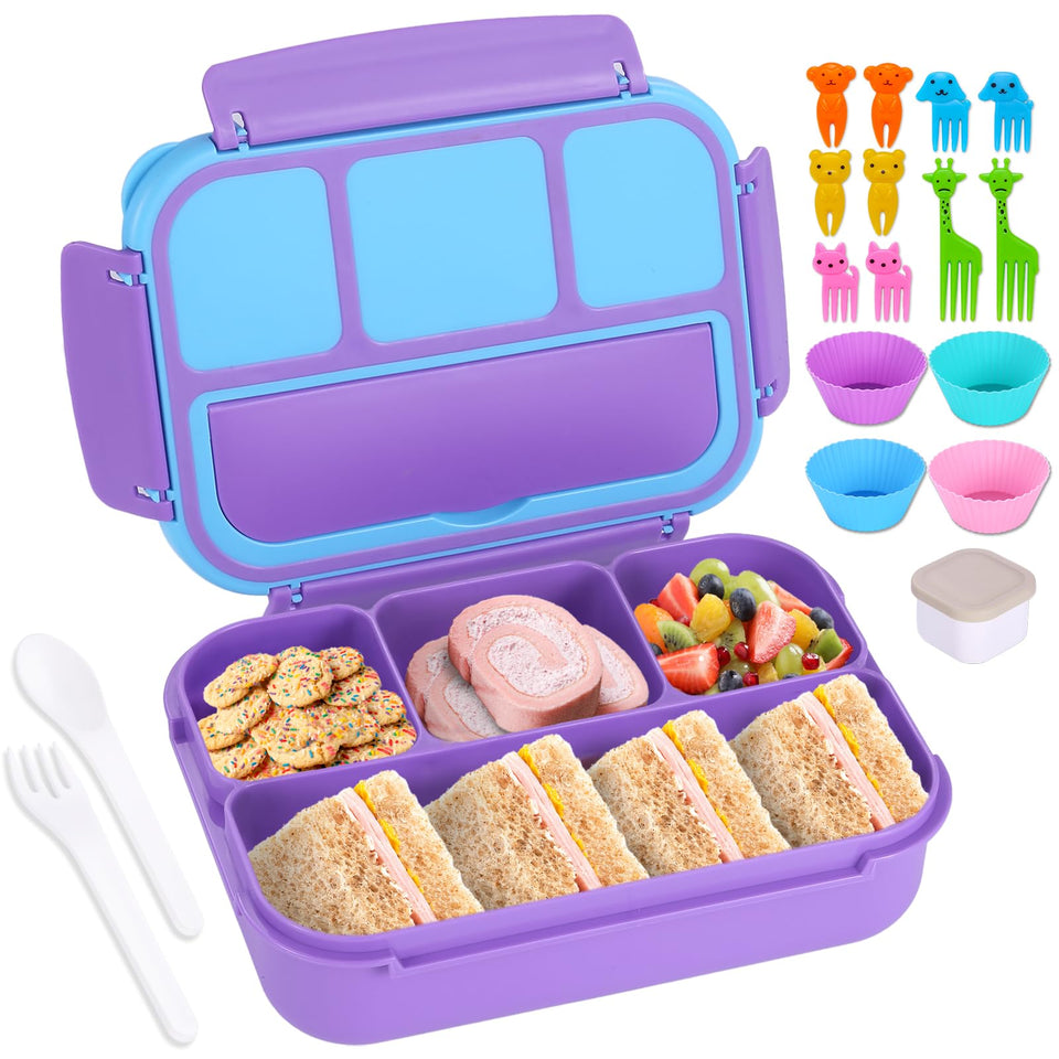 Shell and Turtle bento box for kids with four compartments for variety