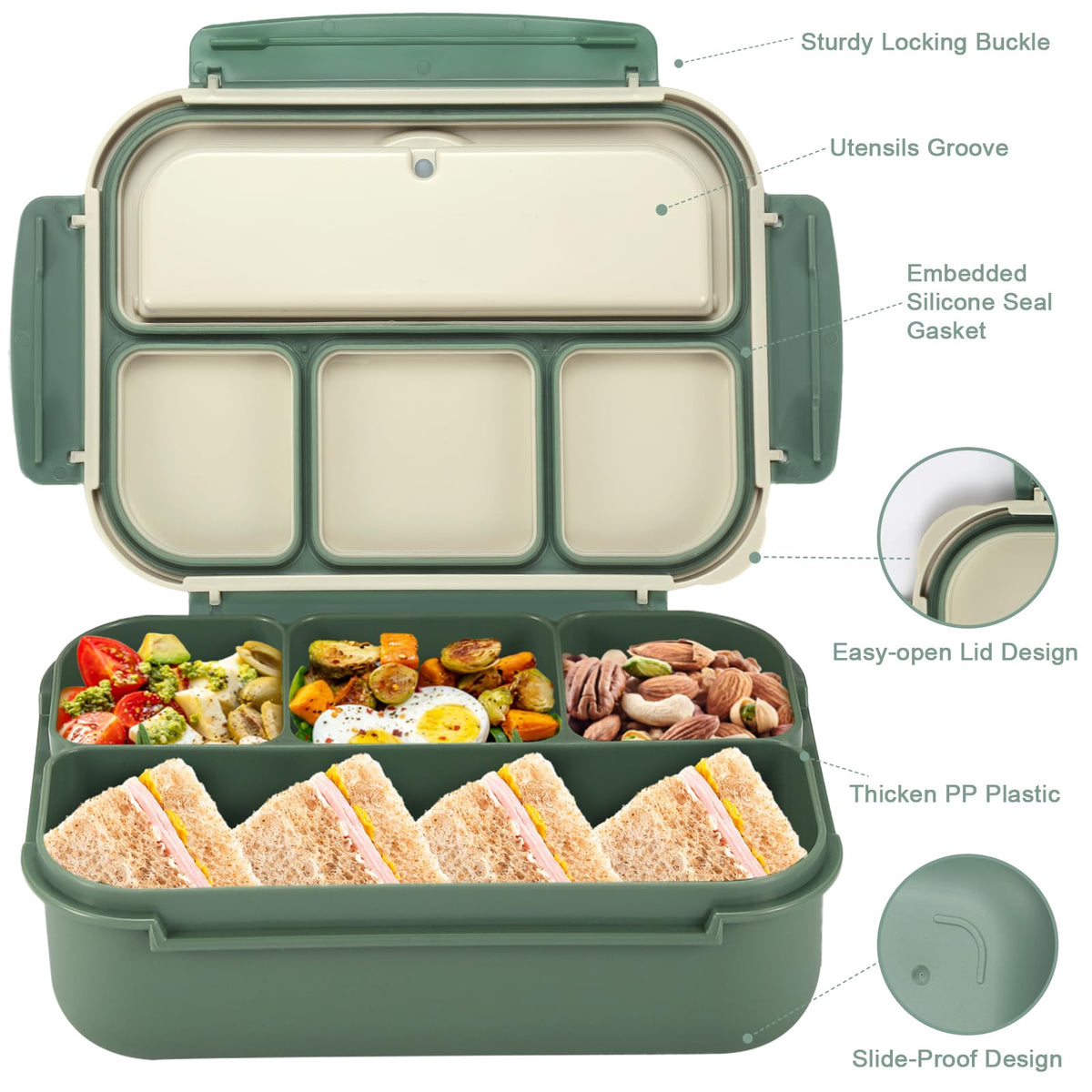 Shell and Turtle Bento Box sauce jar for separate sauces and dips