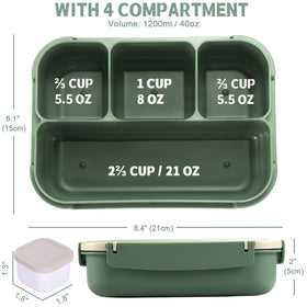 Shell and Turtle Bento Box with utensils included for convenient meals