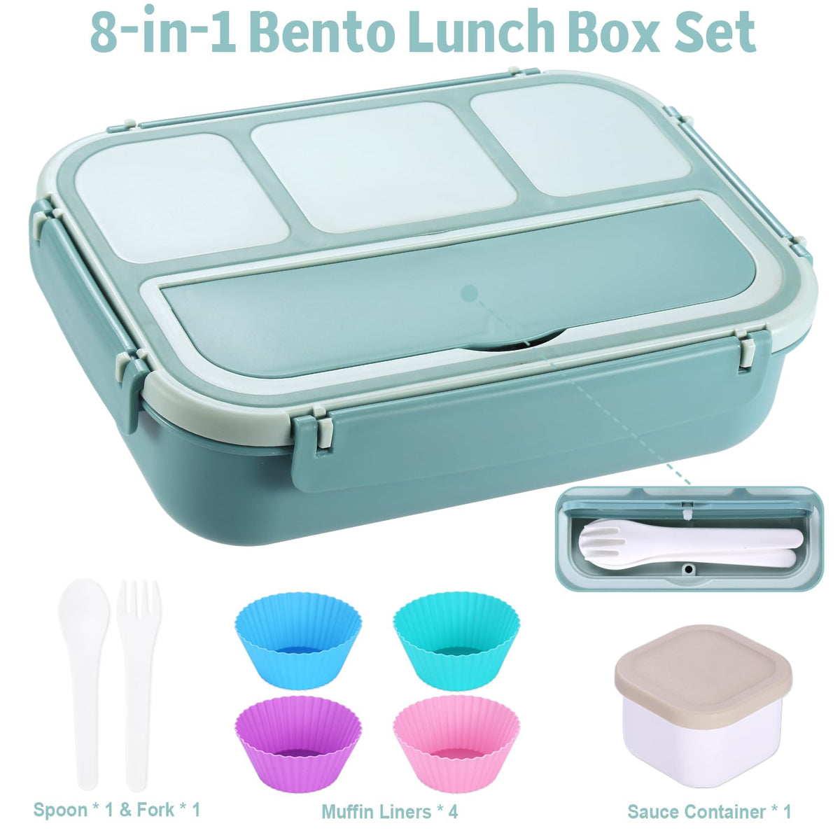 Shell and Turtle utensils included for convenient on-the-go meals.